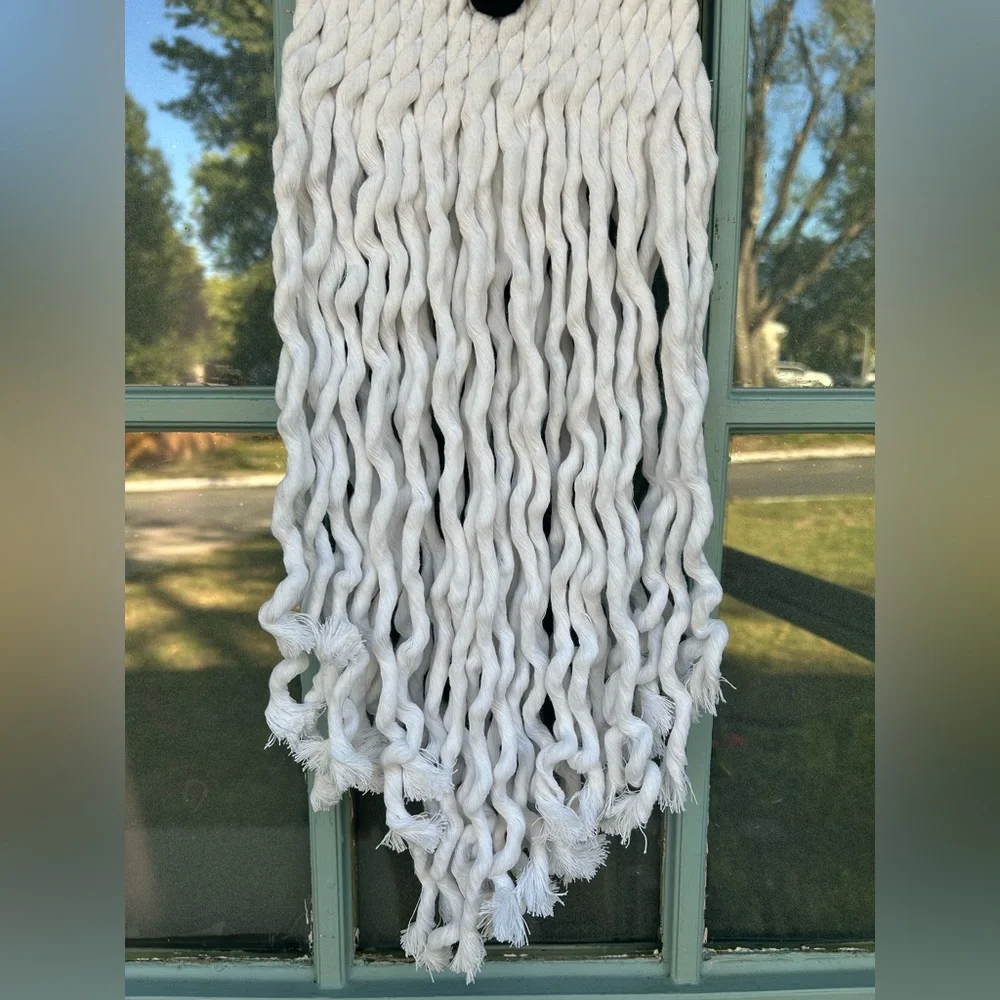 Handmade Halloween Decor DIY Hand Craft Boho Rope Ghost Spooky Hanging Wall Art